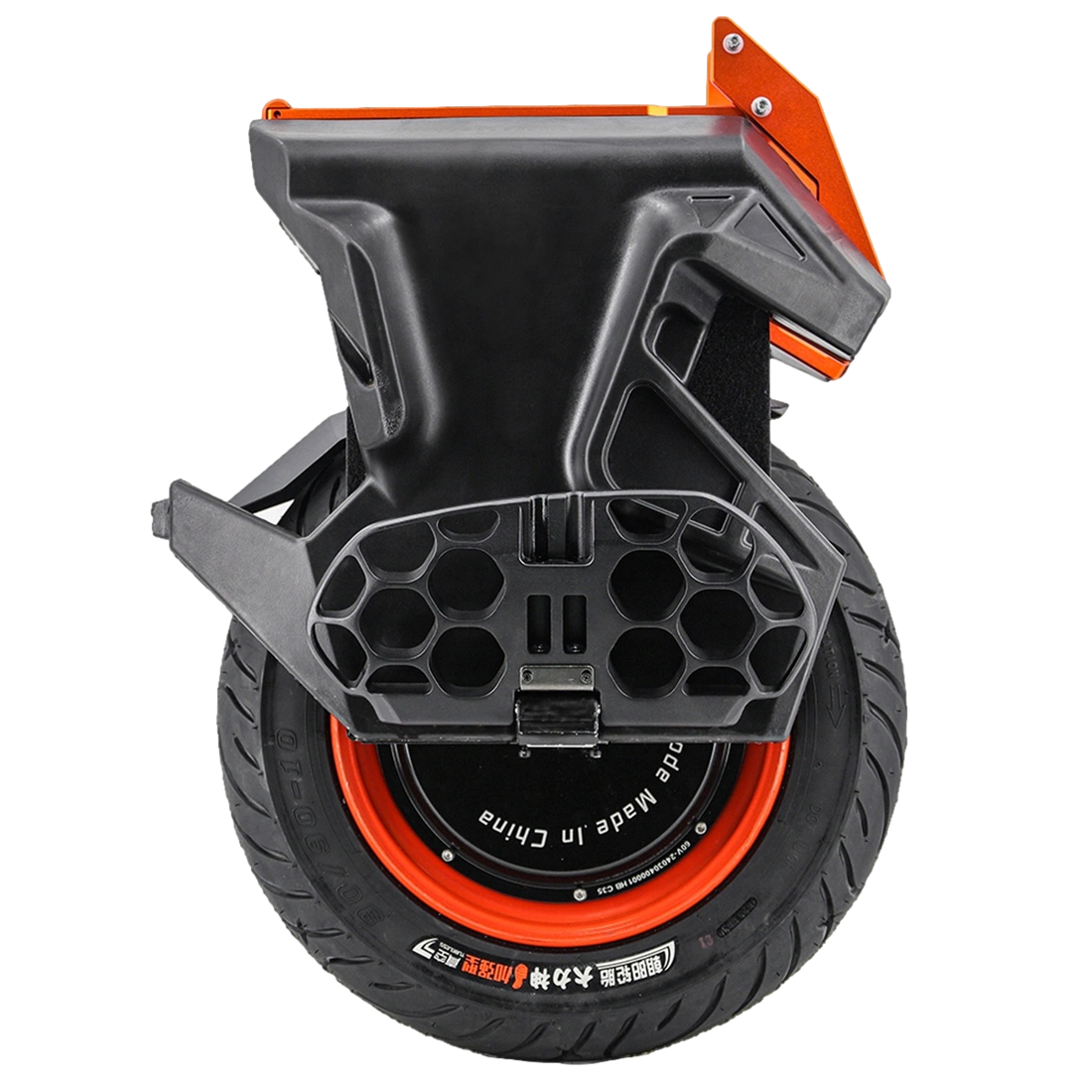 Begode electric unicycle Falcon 50 S with spring: orange and grey