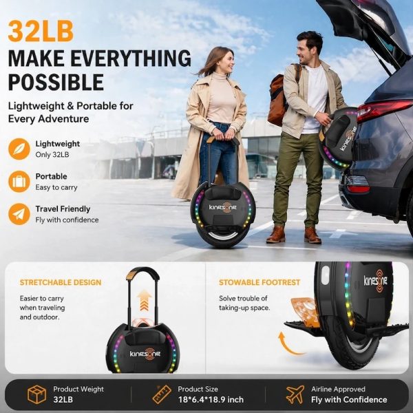 Electric Unicycle Kingsong 14D PRO 420 Wh